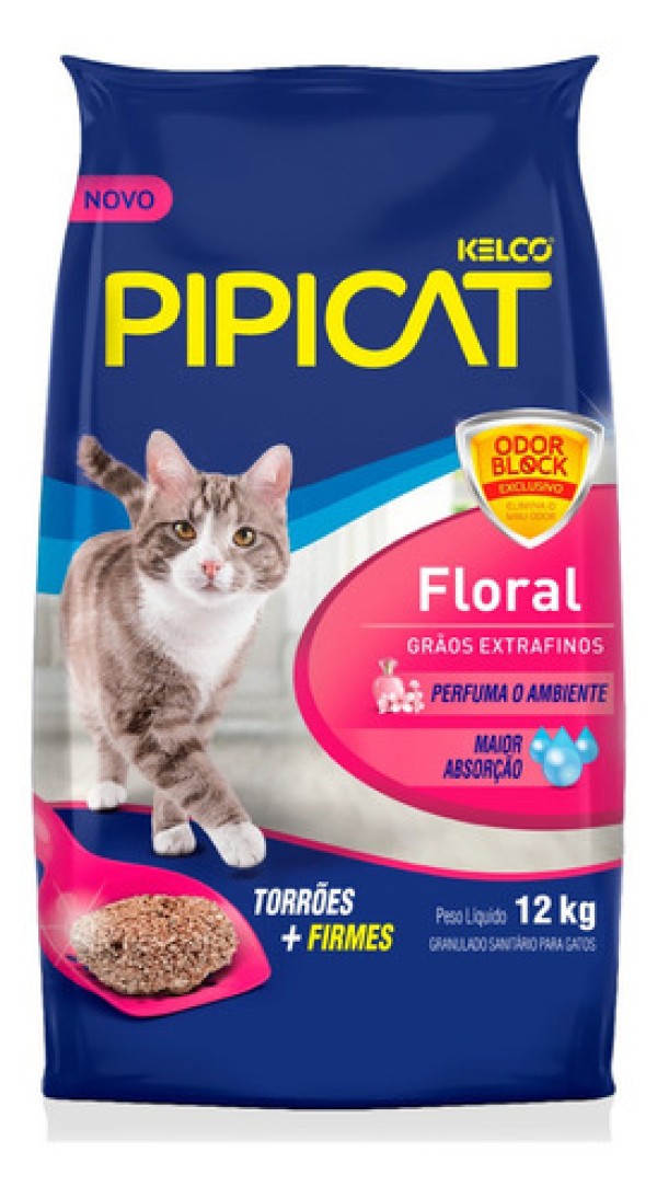 Encontraproduto.com.br - Areia Higiênica Pipicat Floral