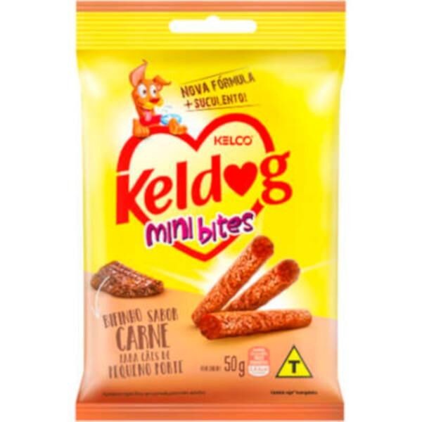 Encontraproduto.com.br - Bifinho Mini Bits KelDog Cães Sabor  Carne