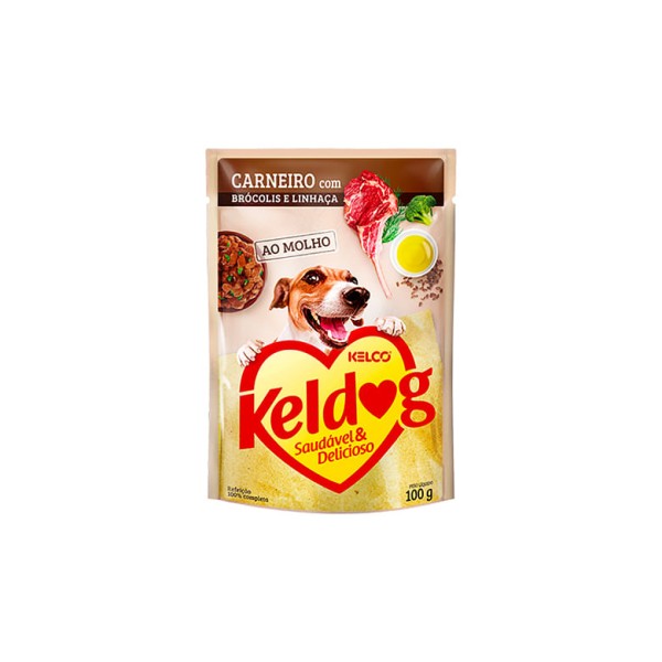 Encontraproduto.com.br - Ração Úmida Keldog Sachê Carneiro, Brócolis e Linhaça