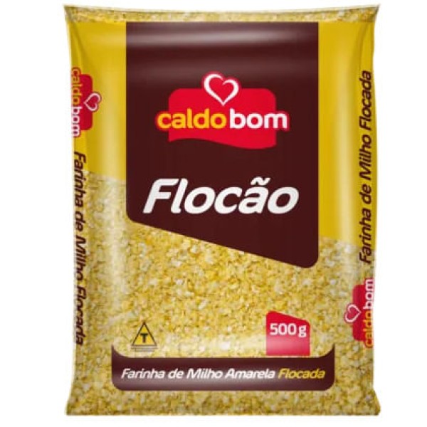 Encontraproduto.com.br - Farinha de Milho CALDO BOM Flocão 500g