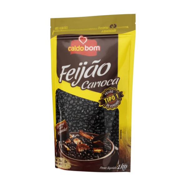 Feijão Preto Caldo Bom Pacote 1kg