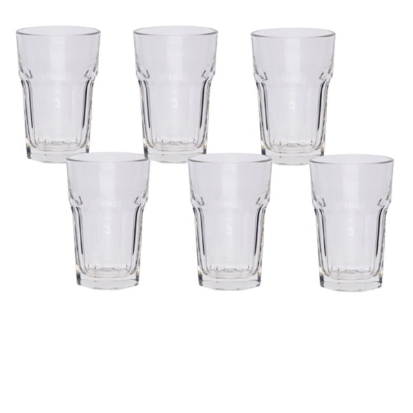Jogo de Copos de Vidro Pratic Casa 300ml 6 Peças