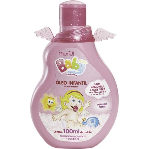 Encontraproduto.com.br - Óleo Infantil Muriel Baby Rosa Frasco com 100ml