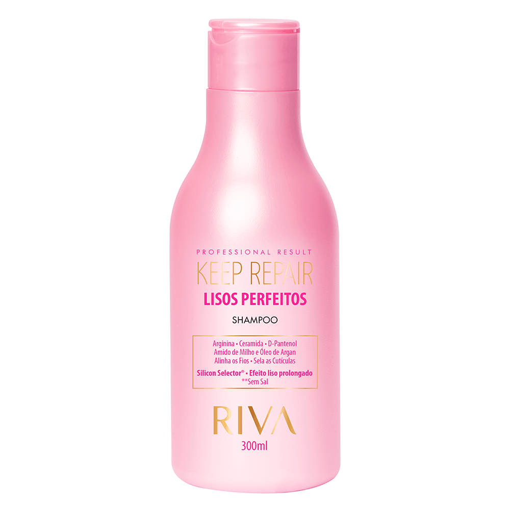 Shampoo Riva Profissional Keep Repair Lisos Perfeitos 300ml
