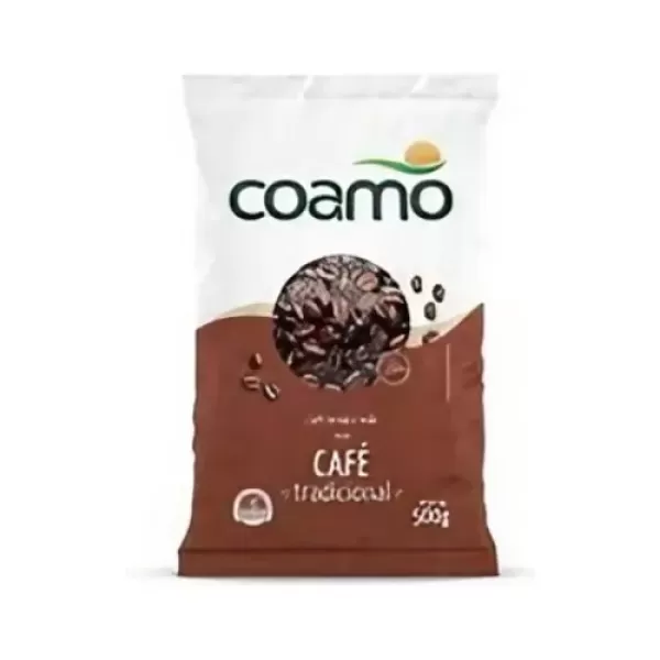 Café Torrado E Moído A Vácuo Coamo Tradicional 500g