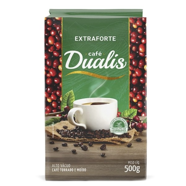 Encontraproduto.com.br - Café Torrado E Moído A Vácuo Extraforte Dualis 500g