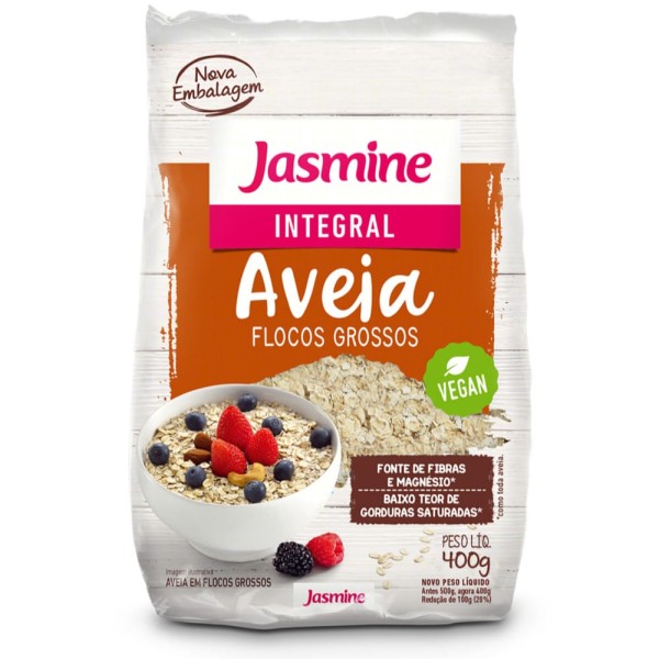 Encontraproduto.com.br - Aveia JASMINE Flocos Grossos Integral 400g