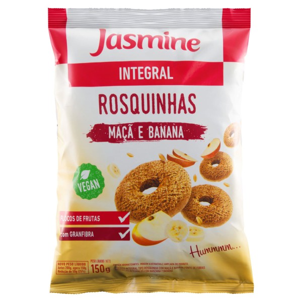 Encontraproduto.com.br - Rosquinha Integral Jasmine Banana Maça 120g