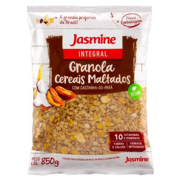 Encontraproduto.com.br - Granola Cereais Maltados Jasmine Pacote 850g