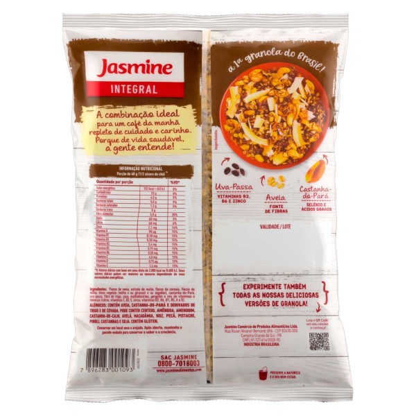 Encontraproduto.com.br - Granola Cereais Maltados Jasmine Pacote 850g