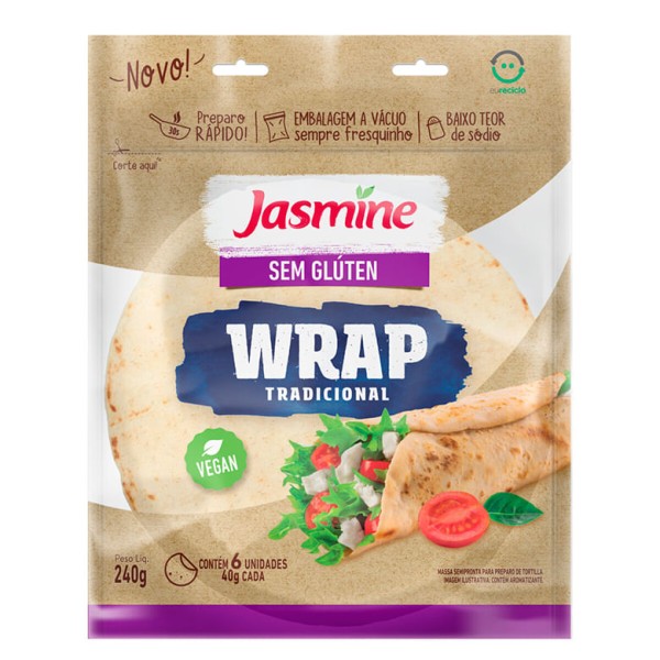 Encontraproduto.com.br - WRAP TRADICIONAL JASMINE 240G
