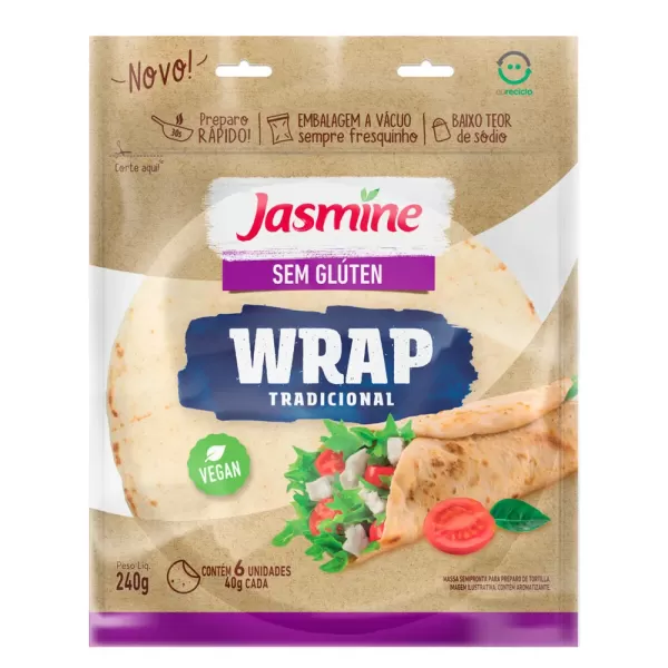 Encontraproduto.com.br - WRAP TRADICIONAL JASMINE 240G