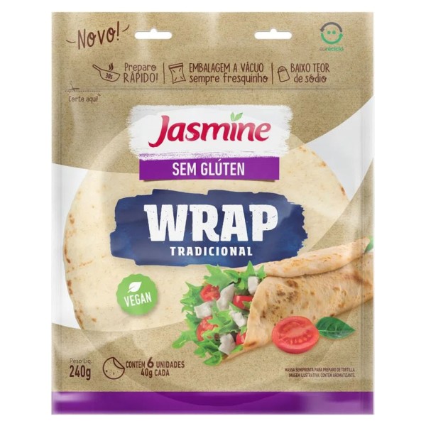 Encontraproduto.com.br - WRAP TRADICIONAL JASMINE 240G
