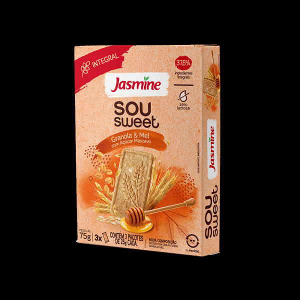Biscoito Integral Sou Sweet Granola E Mel 75g