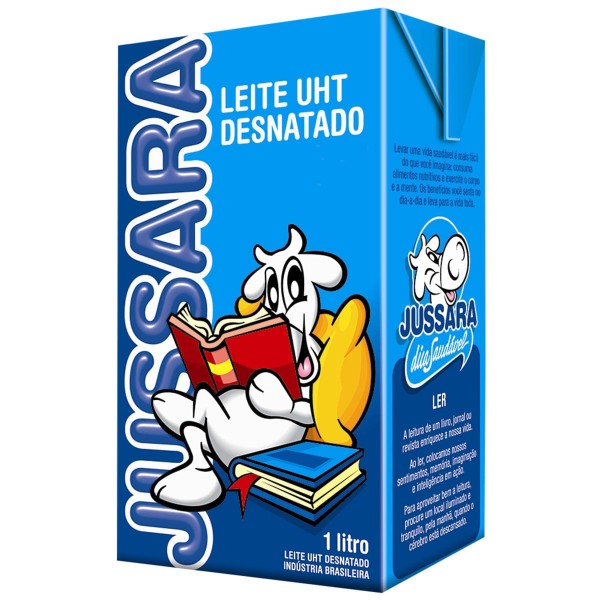 Encontraproduto.com.br - Leite Longa Vida Jussara Desnatado TP com 1L