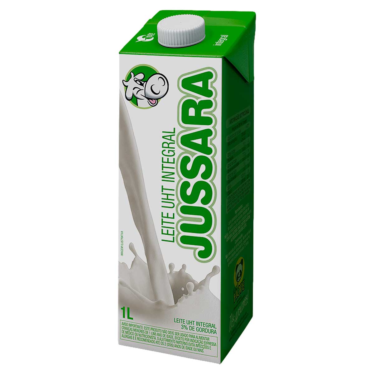 Encontraproduto.com.br - Leite Longa Vida Jussara Com tampa Integral TP com 1L