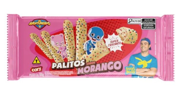 Encontraproduto.com.br - CORY PALITOS LUCCAS NETO MORANGO 68 GR