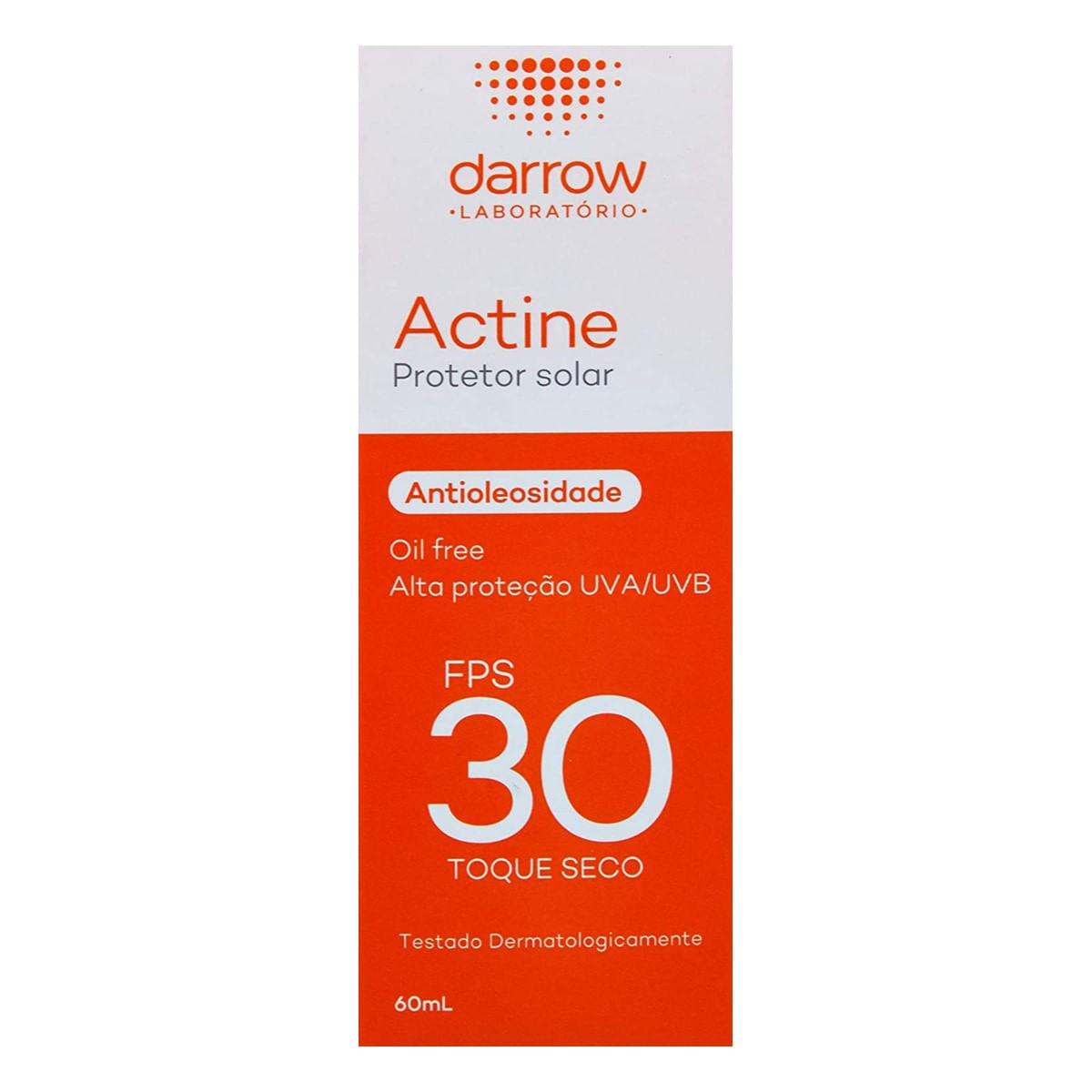 Protetor Solar Actine Hidratante Toque Seco FPS 30 Loção 60ml