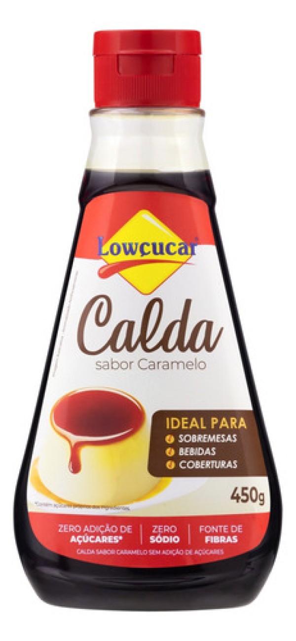 Calda Sabor Caramelo Zero Adiçao De Açucares 450G