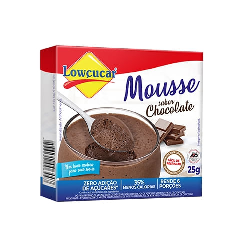 Encontraproduto.com.br - Mousse Po Lowçucar Zero Açucar 25g Chocolate
