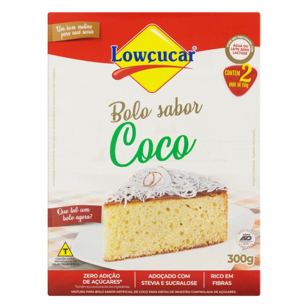 Encontraproduto.com.br - Mistura para Bolo Lowçucar Diet Coco 300g