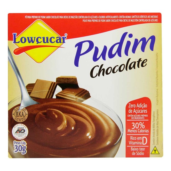 Encontraproduto.com.br - Pudim Chocolate Diet 30g - Lowçúcar