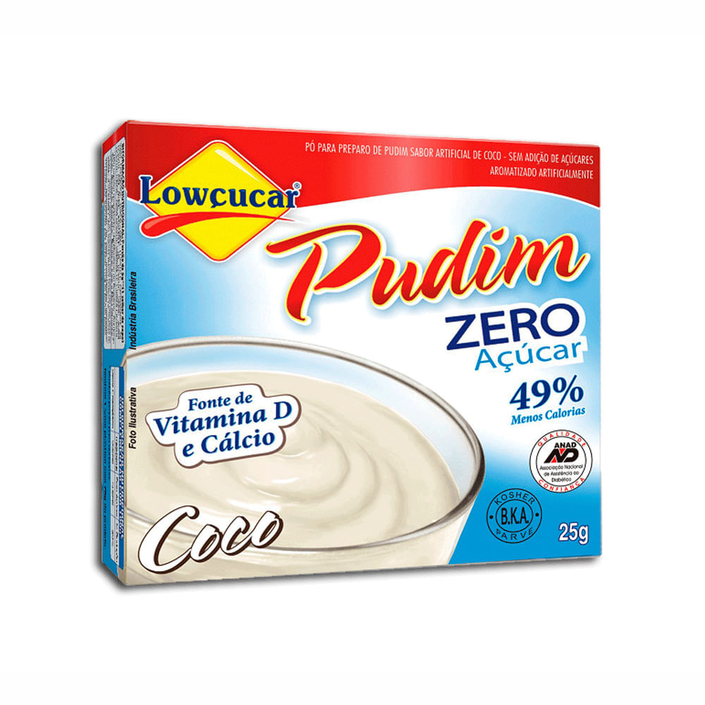 Encontraproduto.com.br - Pudim Lowçucar Zero Açucar Coco 25g