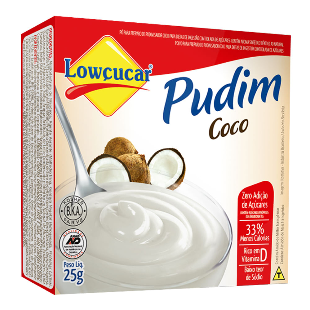 Encontraproduto.com.br - Pudim Lowçucar Zero Açucar Coco 25g