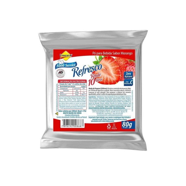 Encontraproduto.com.br - Refresco Magro Sabor Morango Zero Açucares Refil 80G