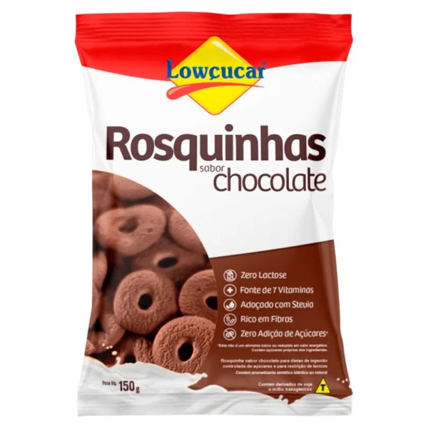 Encontraproduto.com.br - Rosquinhas Lowçucar Chocolate Zero Lactose 150g