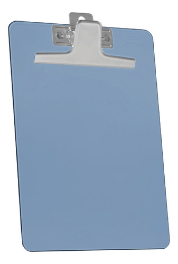 Encontraproduto.com.br - Prancheta 1/2 Ofício Premium Fumê com Prendedor Metálico 920.1 Acrimet