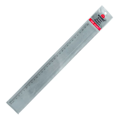 Encontraproduto.com.br - Régua Cristal Resistente 30 Cm Acrimet 981