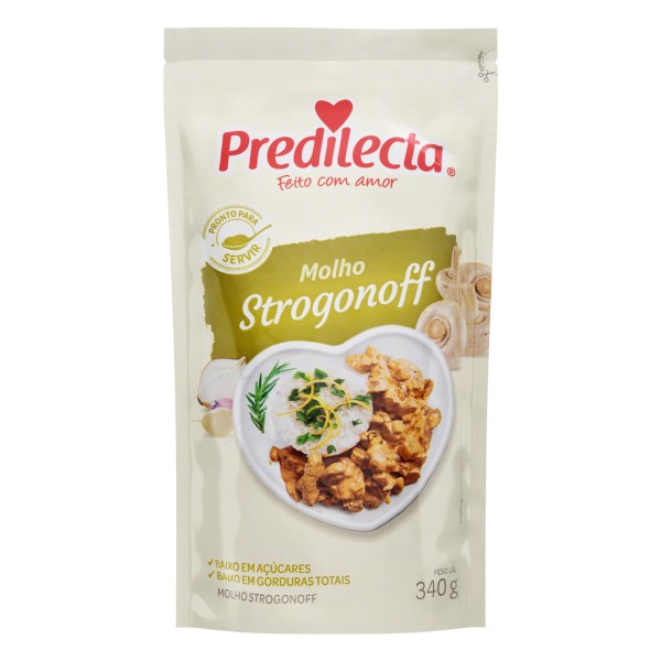 Encontraproduto.com.br - Molho Strogonoff Pronto P/Servir Predilecta Embalagem 340G