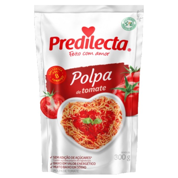 Encontraproduto.com.br - Polpa de Tomate Predilecta sem Adição de Açúcar Sachê 300 g