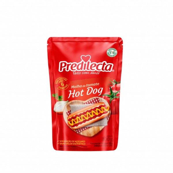 Molho De Tomate Predilecta Hot Dog Sache 300G