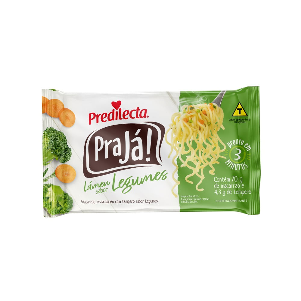 Encontraproduto.com.br - Macarrão Instantâneo Predilecta Pra Já Legumes 74,3g