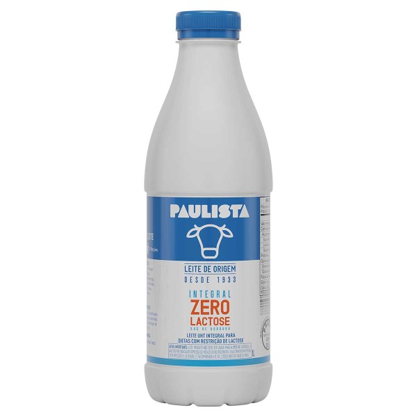 Encontraproduto.com.br - Leite Longa Vida Paulista Zero lactose Garrafa com 1L