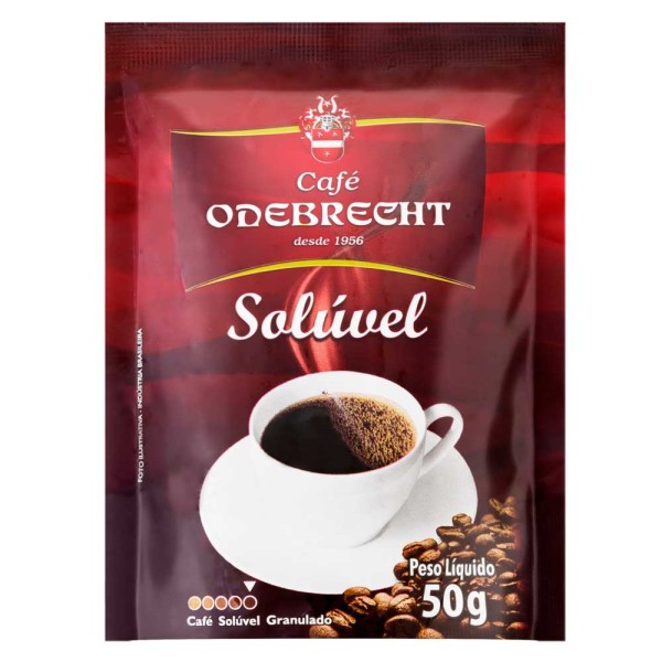 Café Solúvel Odebrecht Tradicional Sachê 50g