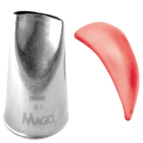Encontraproduto.com.br - Bico de Confeitar Inox Pequeno Petala Mod.61