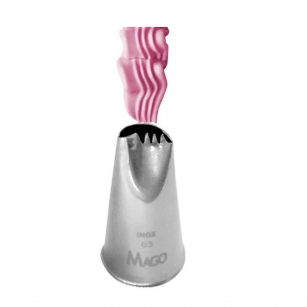 Encontraproduto.com.br - Bico De Confeitar Inox Pequeno Babado Mod.63 Mago