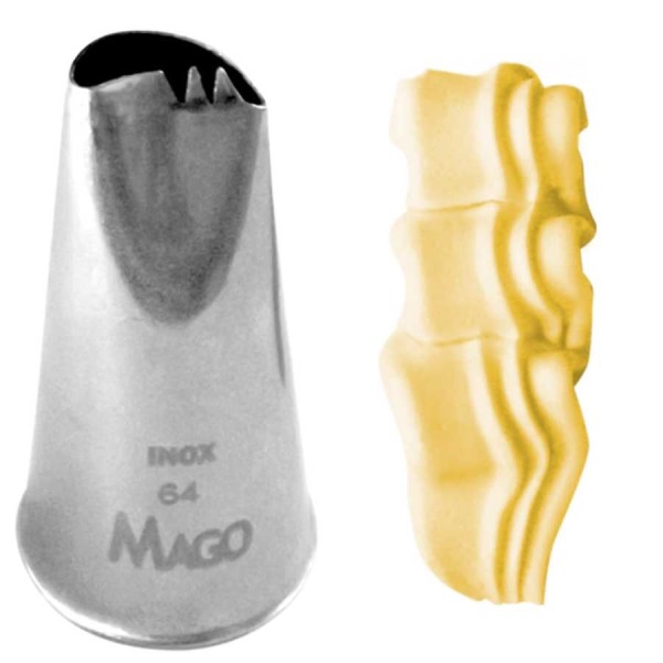 Encontraproduto.com.br - Bico de Confeitar Inox Pequeno Babado Mod.64