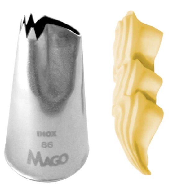 Encontraproduto.com.br - Bico de Confeitar Inox Pequeno Babado Mod.86