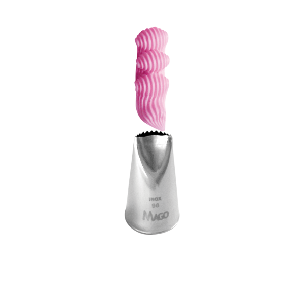 Encontraproduto.com.br - Bico de Confeitar Inox Pequeno Babado Mod.98
