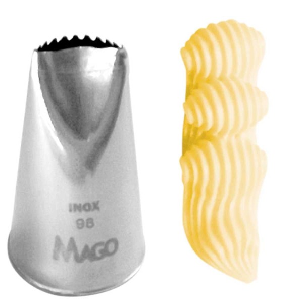 Encontraproduto.com.br - Bico de Confeitar Inox Pequeno Babado Mod.98