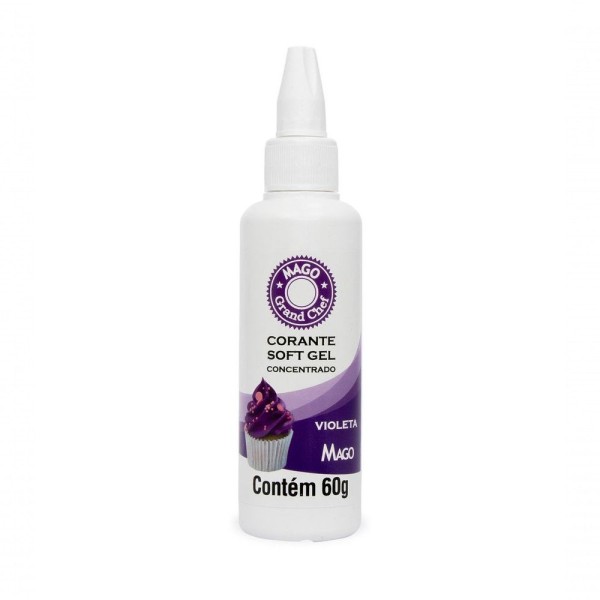 Encontraproduto.com.br - Corante Soft Gel Violeta 60g