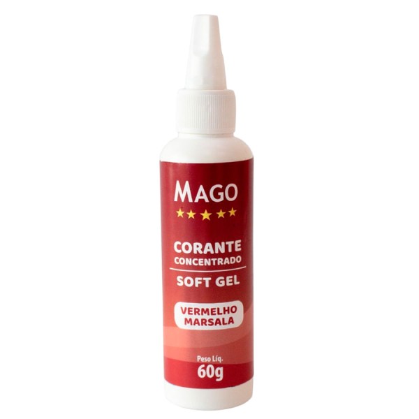 Encontraproduto.com.br - Corante Soft Gel Vermelho Marsala 60g