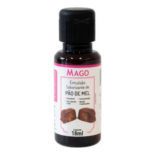 Encontraproduto.com.br - Emulsão Saborizante de Pão de Mel 18ml - Mago