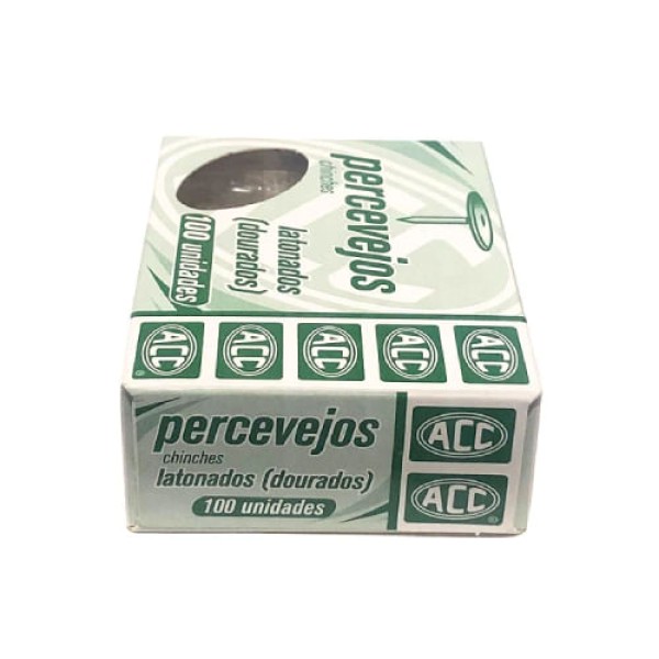 Encontraproduto.com.br - Percevejo N° 4 Latonado/Dourado Com 100 UN - Acc