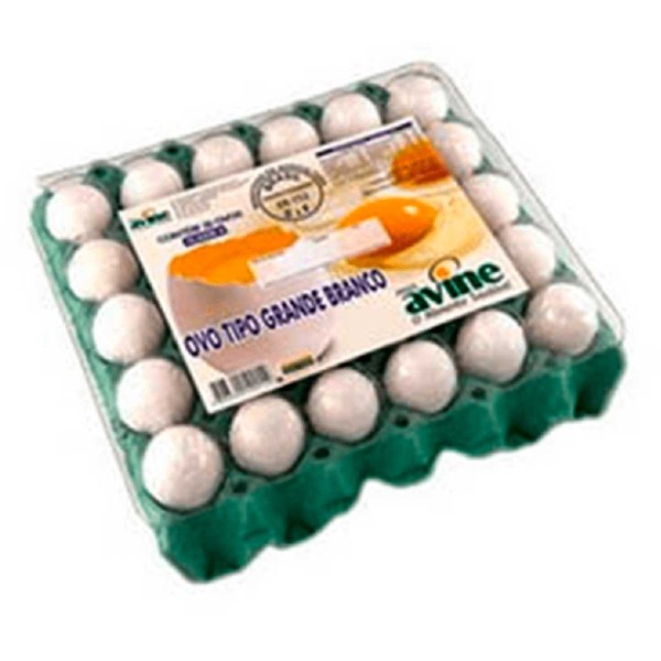 Encontraproduto.com.br - Ovos Brancos Grandes Avine c/ 30 Unid