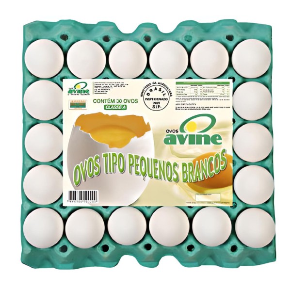 Encontraproduto.com.br - Ovos Brancos Pequenos Avine c/ 30 Unid